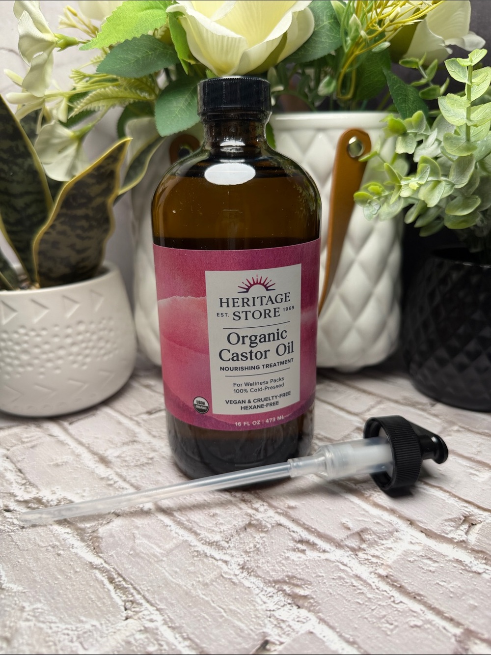 Heritage Organic Castor Oil - Nourishing Treatment (Pink)